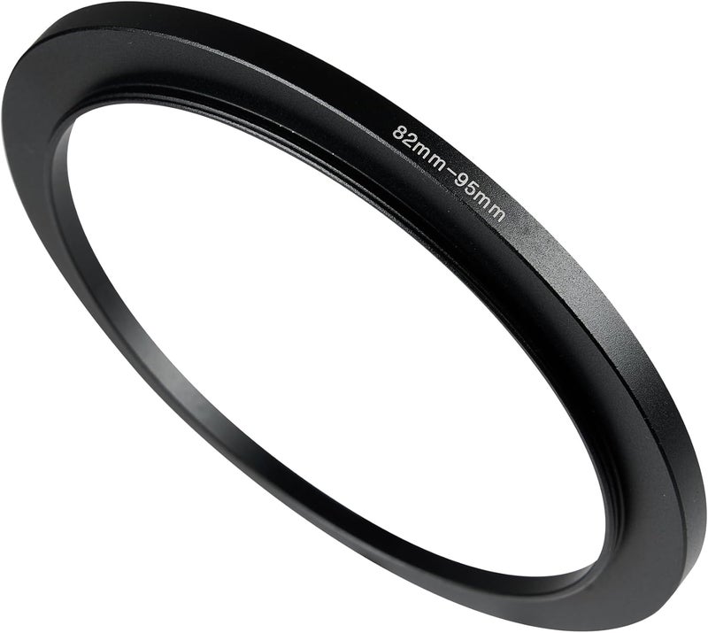 JOYTOLIN 82-95mm Metal Step-Up/Down Ring Adapter Compatible with Mirrorless Cameras DSLR Lens, UV CPL ND Filter Thread Converter, Black - Image 1